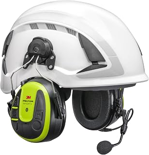 3M PELTOR WS Alert X+ Headset, Helmet Attach, Bluetooth, App, Bright Yellow | MRX21P3E3WS7-NA