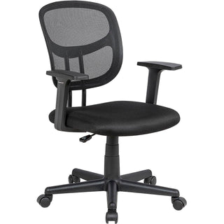 Mesh Back Office Chair with Lumbar Support by Global Industrial – Black, Model HX-50119M