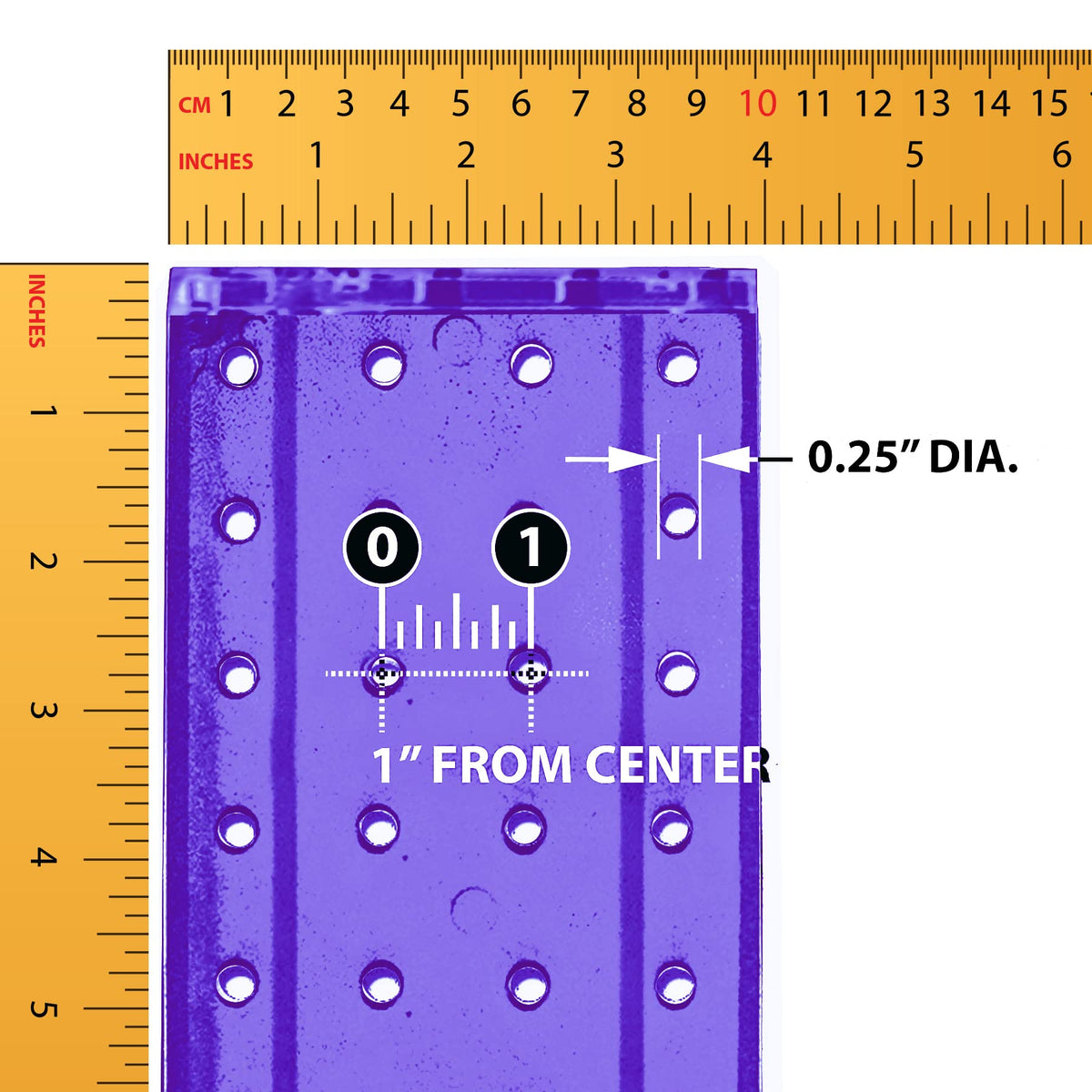 Azar Displays 4 inches x 12 inches x 9 inches / Purple / Pegboard only Panels & Units