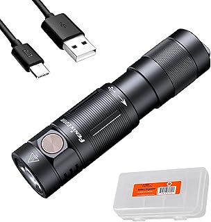 Fenix E09R EDC Flashlight, 600 Lumen USB-C Rechargeable, with Organizer