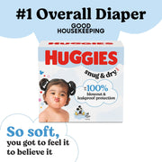 SNUG&Dry GIGA Diaper SZ6 by HUGGIES – One Size, Pulp, White, Pack of 66