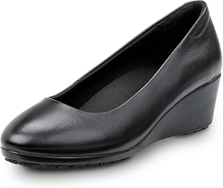 SR Max Womens White Orlando MaxTrax Soft Toe Slip-On SRO Dress Shoe