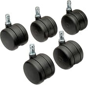 Global Industrial Interion 60mm Casters, 2-2/5" Diameter Wheels, 5 Per Set