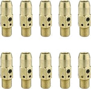 10 pcs Gas Diffusers 54A for Lincoln Magnum 300-400 Tweco No 3 No 4 MIG Welding Guns 1540110