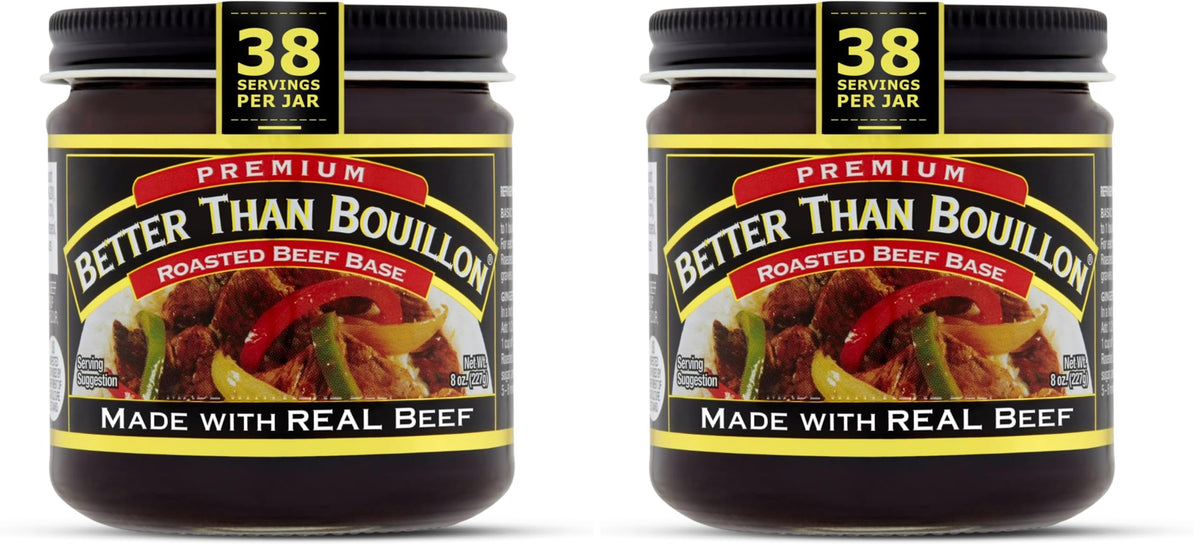 Better Than Bouillon Roasted Beef Base / 8 Ounce (Pack of 2) / 2 Vegetable