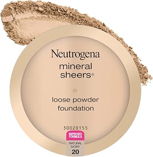 Neutrogena Mineral Loose Face Powder Foundation, Natural Ivory 20, 0.19 oz