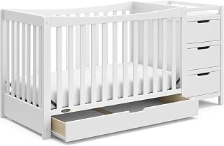 Graco Remi 4-in-1 Convertible Crib & Changer, White