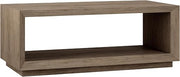 Henn&Hart Tannen Coffee Table, 48" Wide, Gray