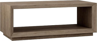 Henn&Hart Tannen Coffee Table, 48" Wide, Gray