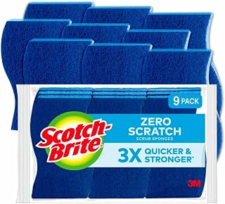 Scotch-Brite MMM5295CT Curvd9 Non-Scratch Scrub Sponges - Case of 5
