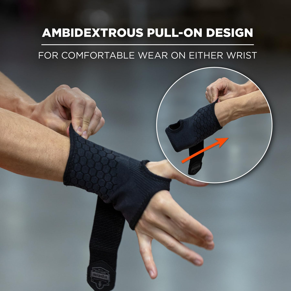 ProFlex 680 Wrist Support Sleeve by Ergodyne – Medium, Nylon, Black, Model 16627