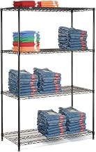 Nexel 5 Tier Black Epoxy Wire Shelving Starter Unit, 36" W x 18" D x 63" H