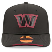 Men's Black Washington Commanders 2026 Sideline 9SEVENTY Adjustable Hat by New Era – 84% Polyester/16% Elastane, Washington Commanders, Black, Model 26 Nfl Sideline 9seventy Ss