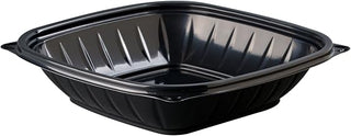DART PresentaBowls 'Square Polypropylene Bowl Black, 32 oz. | 252/Case