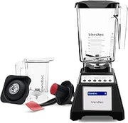 Blendtec Total Blender Classic (Black), 90oz* WildSide+ & Twister Jars | Powerful and Reliable Kitchen Blender; 10 Speeds with Pulse; Six Preprogrammed Cycles for One Touch Consistent Blends