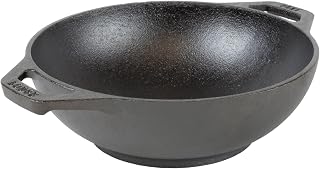 Lodge Pre-Seasoned Cast Iron Mini Wok, 6.25 Inches