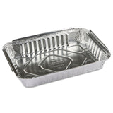 Pactiv Y76830 Oblong Food Pans, 25 oz, 1.63" Length, 0.76" Width, 1.46" Height, Aluminum (Pack of 400)