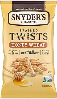 Snyder's of Hanover Pretzels, Braided Pretzel Twists Honey Wheat, 12 Oz