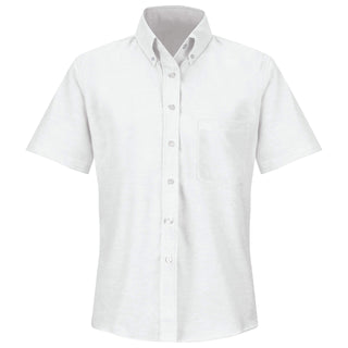 Women's Standard Executive Oxford Shirt by Red Kap – 22, Polyester, White, Model SR61WH SS 22