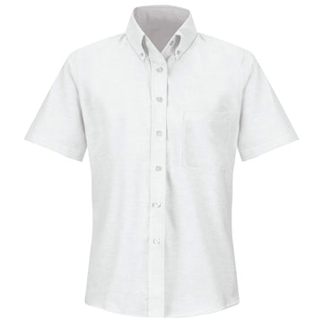 Women's Standard Executive Oxford Shirt by Red Kap – 22, Polyester, White, Model SR61WH SS 22