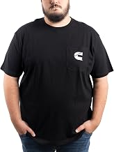 Cummins Men Standard Short Sleeve Pocket Tee, Black