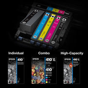 410 Claria Premium Ink Standard Capacity Photo Black Cartridge (-S) Works with Expression XP by Epson – Standard Capacity (2 Pack), Photo Black, Pack of 2, Model T410120
