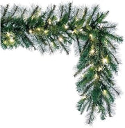 Vickerman 600" Cashmere Dura-lit LED Artificial Christmas Garland in Green