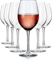 Libbey Entertaining Essentials All Purpose Wine Glasses, 17 Oz, Classic Red and White Wine Glass Set of 6, Stemware Glasses for Special Occasions