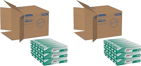 KIMTECH 34256CT KIMWIPES Delicate Task Wipers, 1-Ply, 14 7/10 x 16 3/5, Box of 140 (Case of 15 Boxes) (2 PACK)