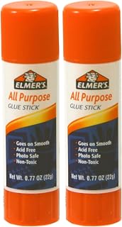 Elmer's All Purpose Glue Sticks, 0.77-oz, 1 Count (Pack of 2)
