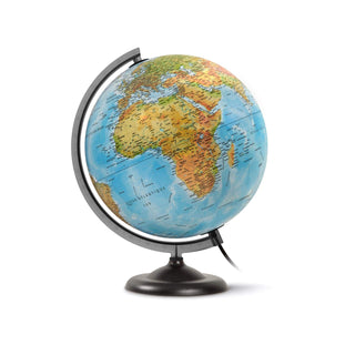 Luminous Earth Globe 30 cm Blue for self-assembly by WONDAY – Plastic, Blue, Model FOP551463