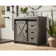 Austin Bathroom Vanity Rustic Grey by Lighting Design – Engineered Wood, Rustic Grey, Model VF90536RG