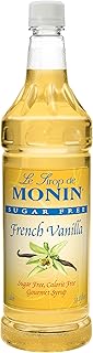 Monin French Vanilla Sugar Free Syrup, 1 Liter -- 4 per case.