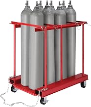 Global Industrial Mobile Forkliftable Cylinder Storage Caddy with