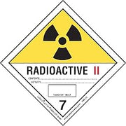 Labelmaster HML15 Radioactive III Canadian Label, Paper, Hazard Class 7, Hazmat, 4" x 4" (Pack of 500)