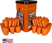 Quick Dam Water Activated Dams, 10-Pack (4ft & 10ft), Orange Bucket