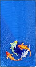 Swirling Koi Beach Towel