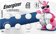 Energizer 2032 Batteries (10 Pack), 3V Lithium Coin Lithium Batteries with 3-in-1 Child Shield