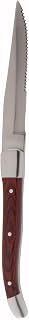 Fortessa Provencal Serrated Steak Knife, 9.25-Inch, Dark Wood Handle, Set of 6