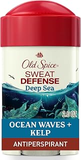 Old Spice Sweat Defense Antiperspirant & Deodorant for Men, 24/7 Ultimate Sweat Protection, Long Lasting Scent, Soft Solid, Deep Sea Scent, 2.6 oz