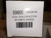 89M95-100335-30 Capacitor 80+5 @ 370V Round by Lennox – Model 89M9501