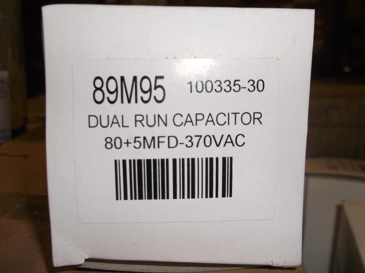 89M95-100335-30 Capacitor 80+5 @ 370V Round by Lennox – Model 89M9501