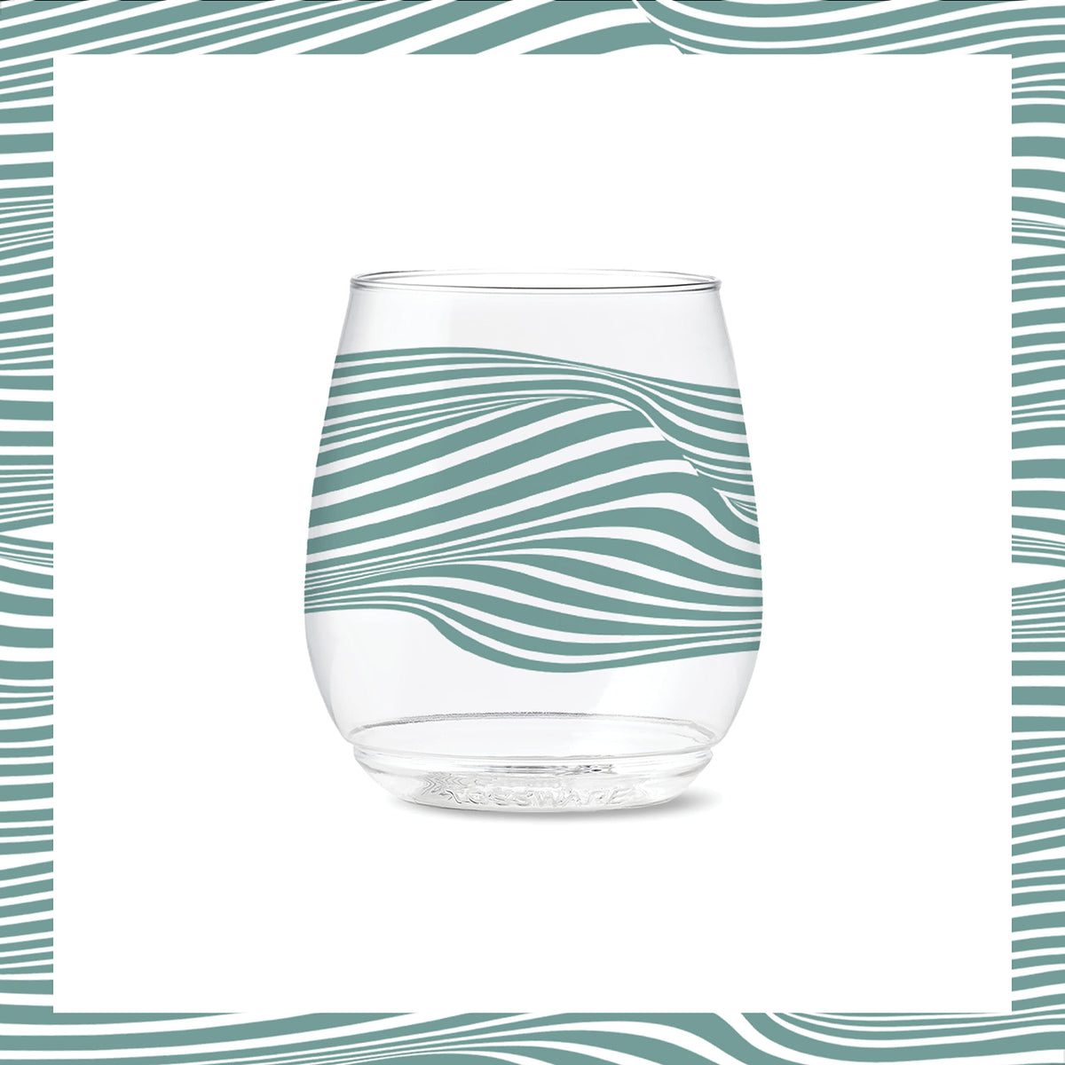 POP 14oz Vino Designer Series - Lines by TOSSWARE – Vino, 14 fluid_ounces, Plastic, Lines 1, Pack of 6