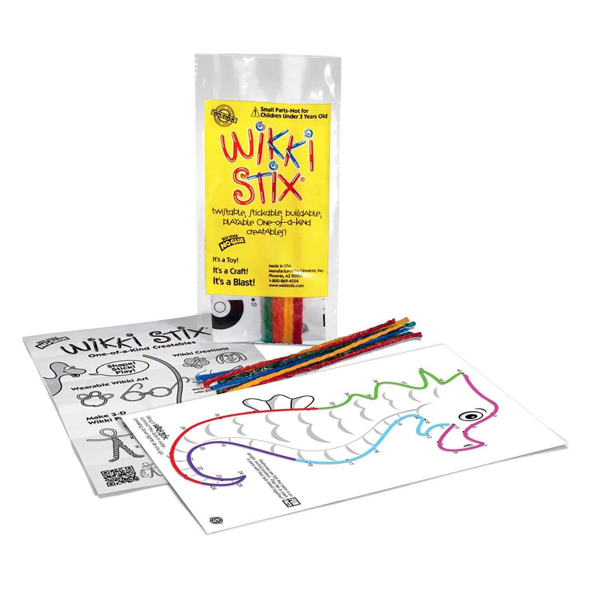WikkiStix Sea Life Pak Features 12 Sea Creatures with Hands-on Activity and Fun Fact on Each by Wikki Stix – Small, knitting yarn and food-grade wax.