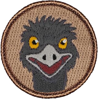 Emu Patrol Patch - 2" Diameter Round Embroidered Patch (Sew-on)