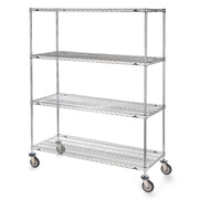 Super Erecta Trucks with Wire Shelves by METRO – 8"L x 8"W x 79"H, Wire, Model 5446800