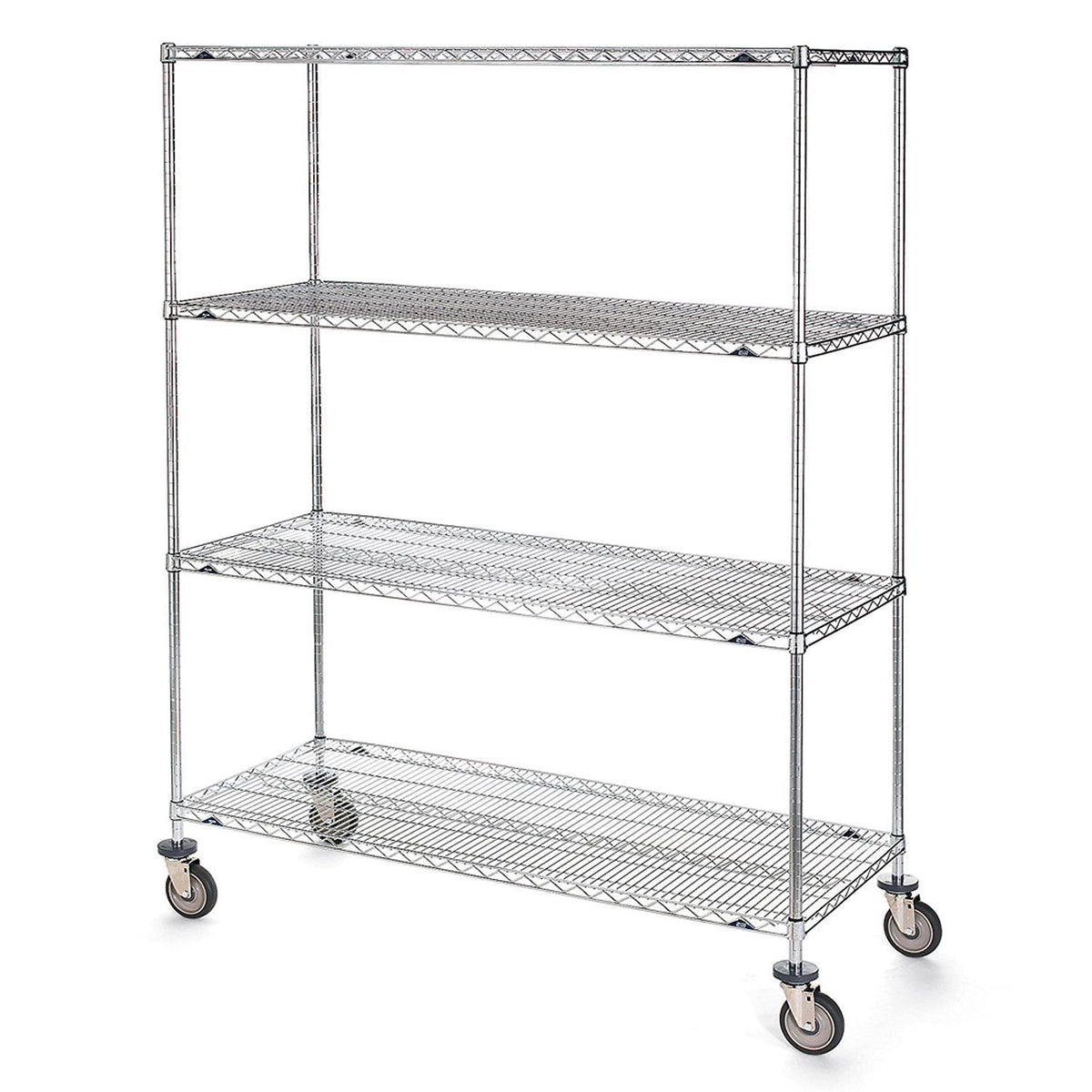 Super Erecta Trucks with Wire Shelves by METRO – 8"L x 8"W x 79"H, Wire, Model 5446800