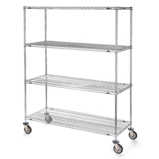 Super Erecta Trucks with Wire Shelves by METRO – 8"L x 8"W x 79"H, Wire, Model 5446800
