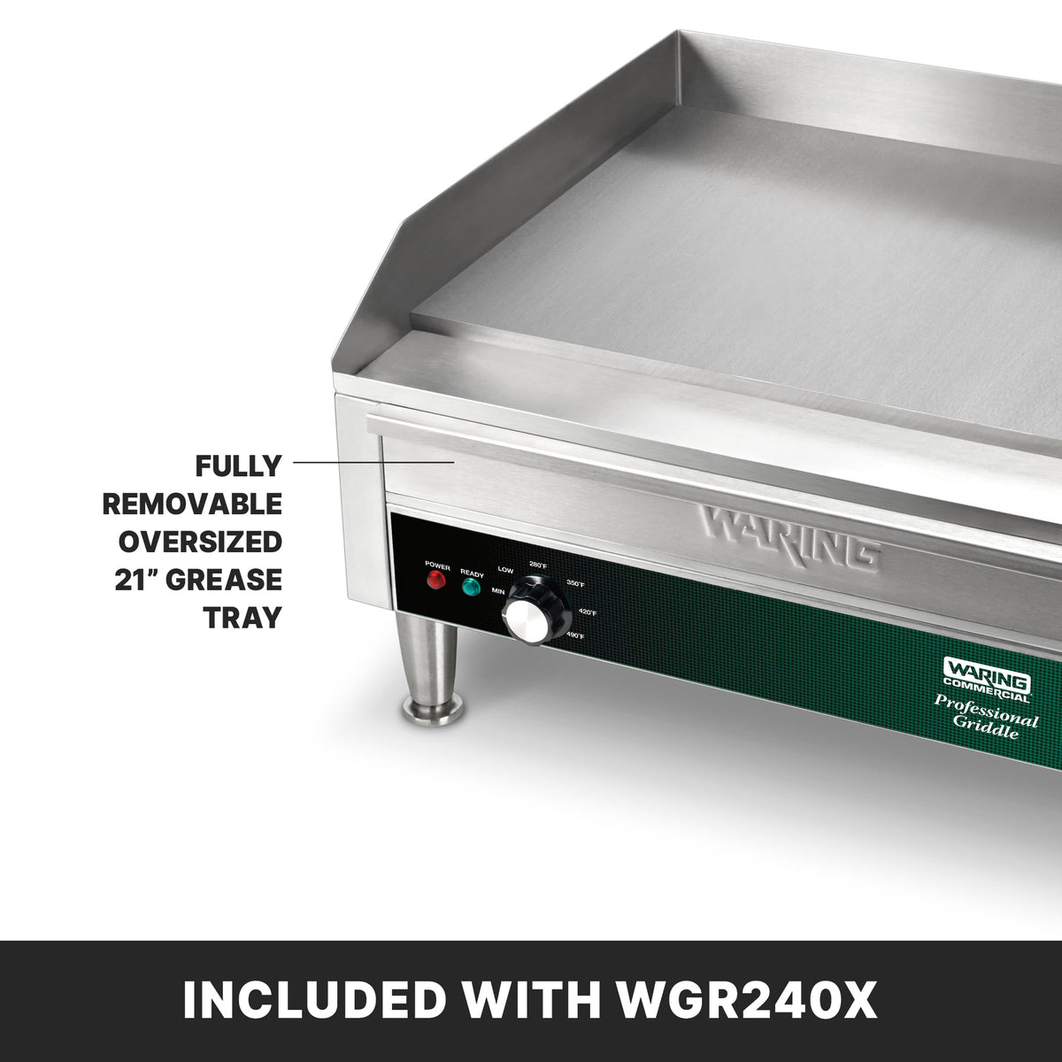 Waring 24 Inch |Model WGR240X / 25.5x28.75x14.125 / Stainless Steel Electric Griddles