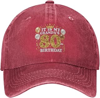 ITIS MYGRANDA'S 80ith Birthday Hat for Women Funny Baseball Hat Funny Gifts for Men